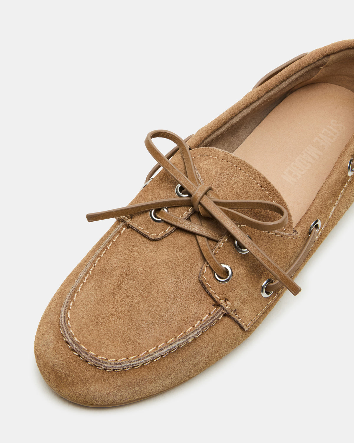 SAG Taupe Suede Women's Boat Shoe | Steve Madden