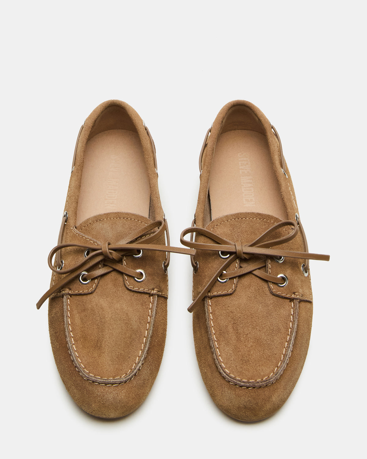 SAG Taupe Suede Women's Boat Shoe | Steve Madden
