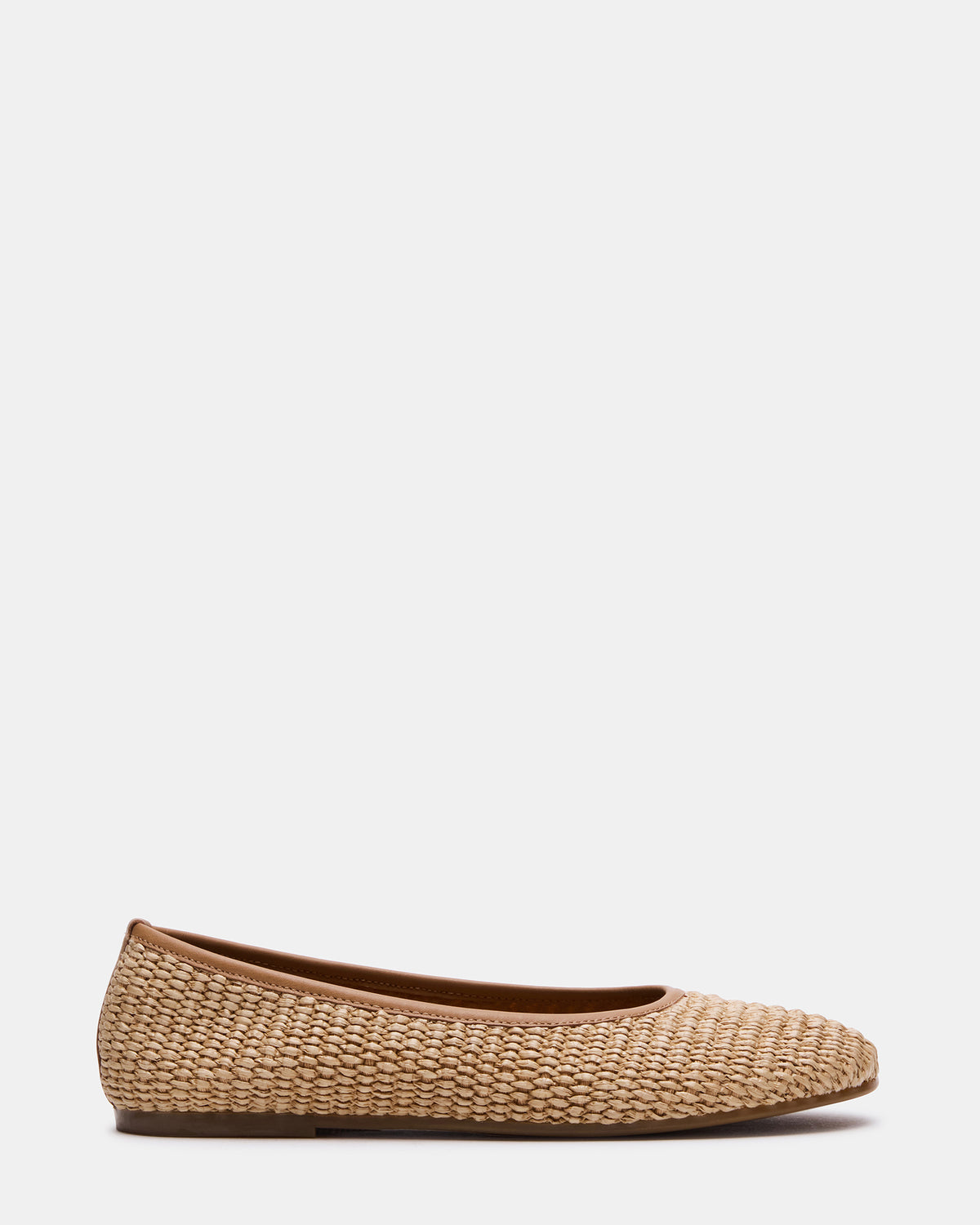 MERLOT Natural Raffia Ballet Women's Flat | Steve Madden