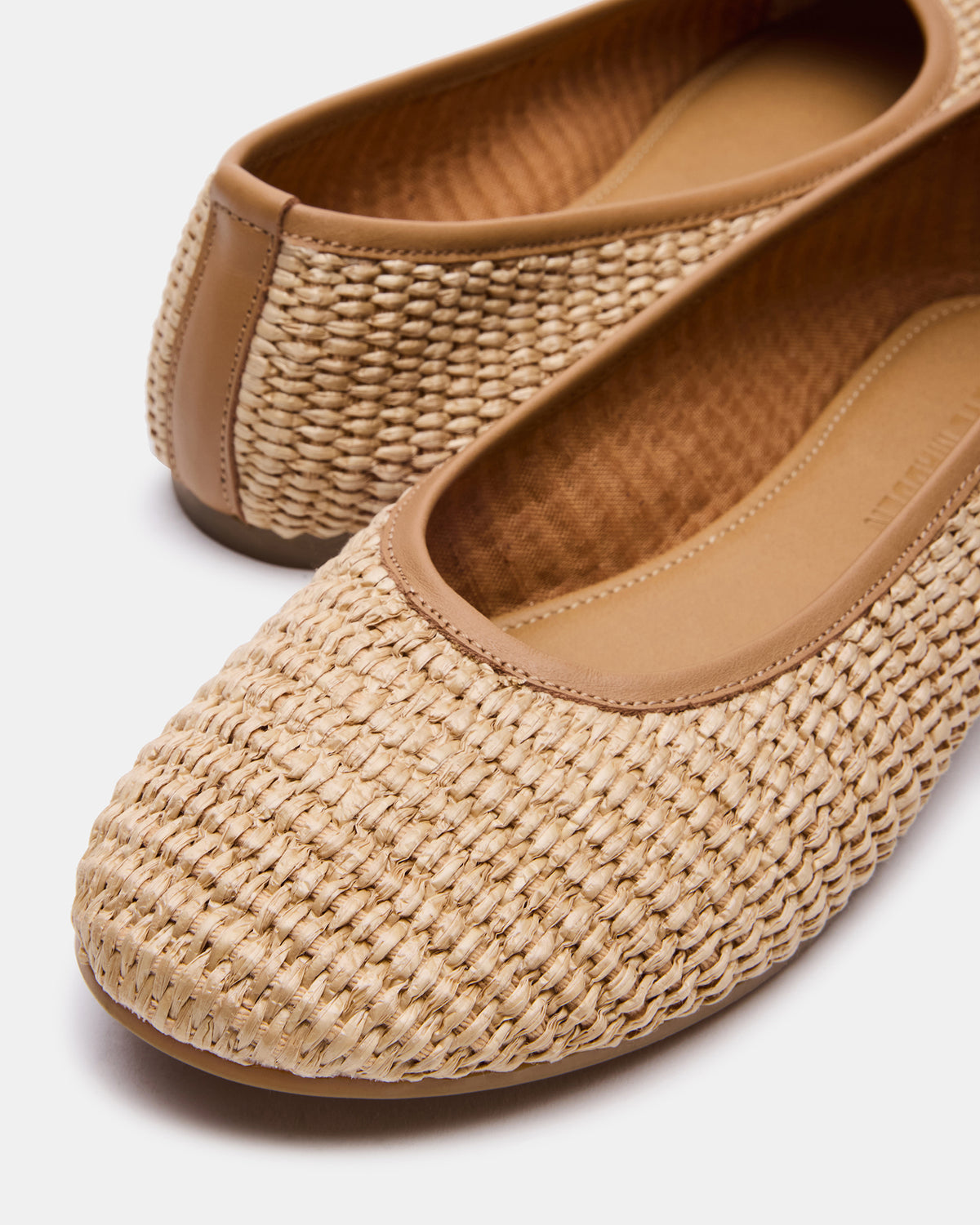 MERLOT Natural Raffia Ballet Women's Flat | Steve Madden