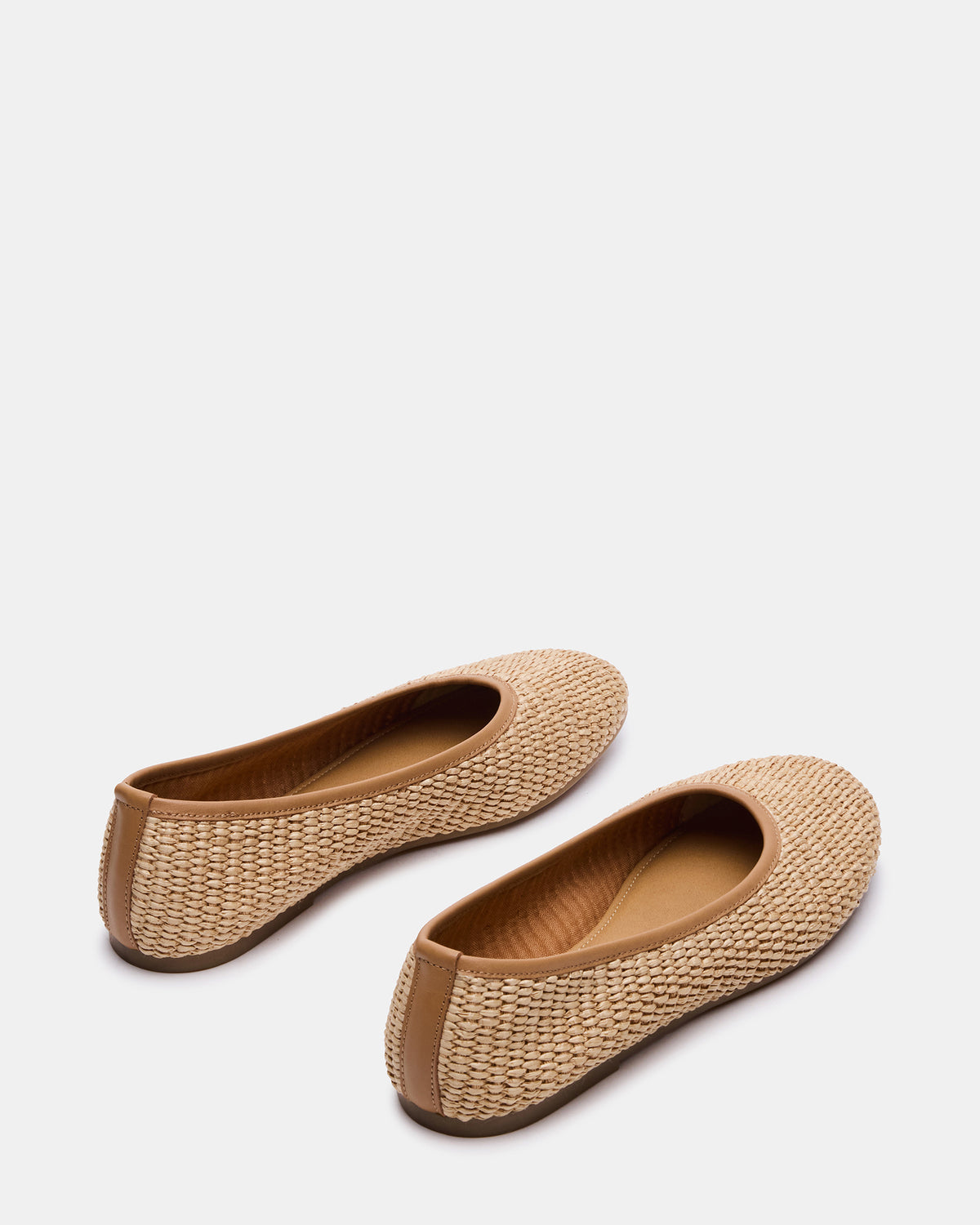 MERLOT Natural Raffia Ballet Women's Flat | Steve Madden