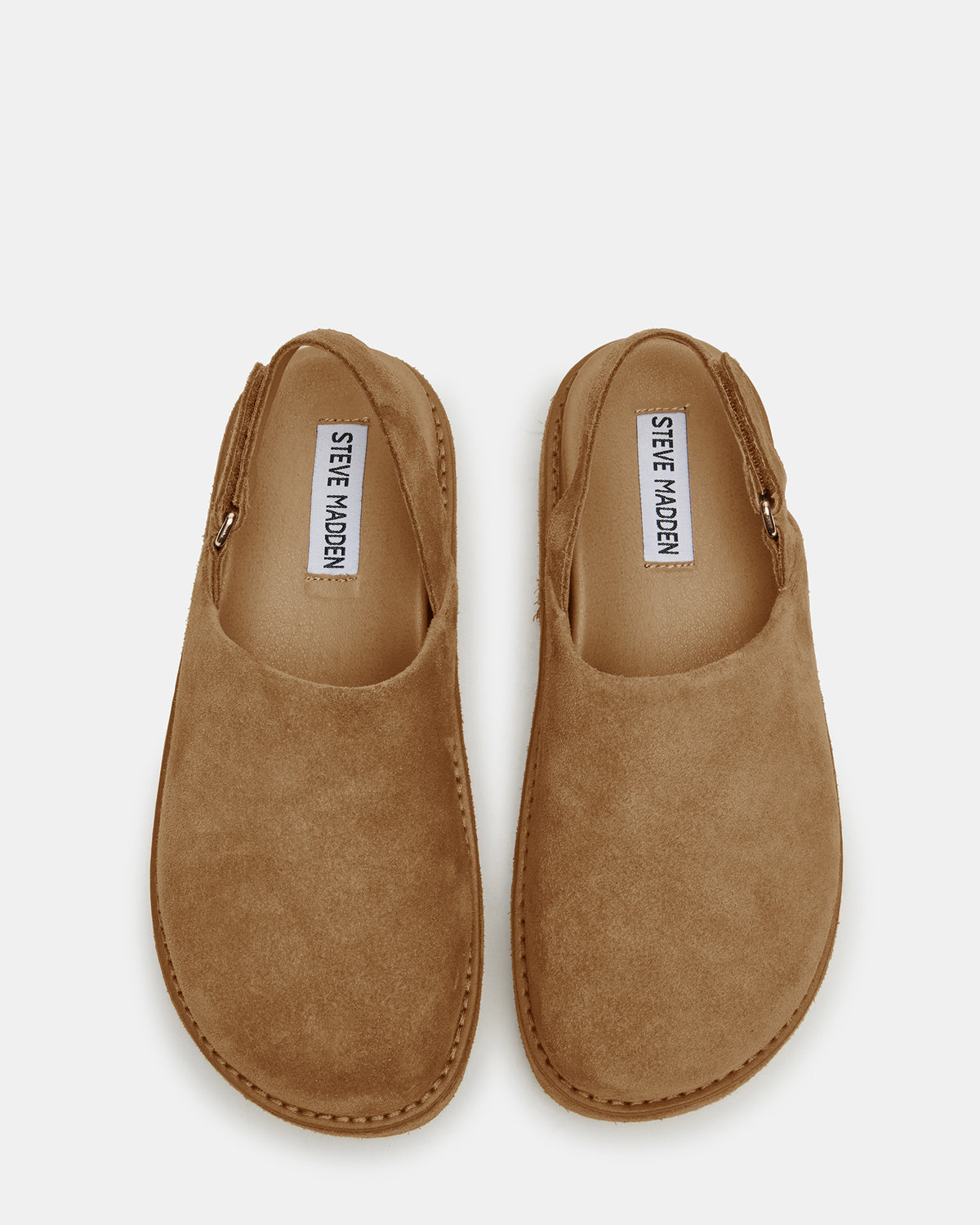 MELLOW Cognac Suede Women's Slingback Platform Clog | Steve Madden