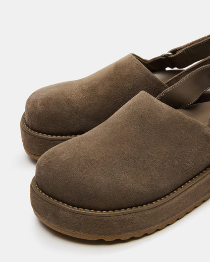 MELLOW Grey Sage Women's Slingback Platform Clog | Steve Madden