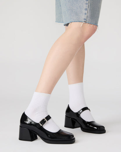 LISBON Brown Cow Print Square-Toe Mary Jane Women's Loafer | Steve Madden