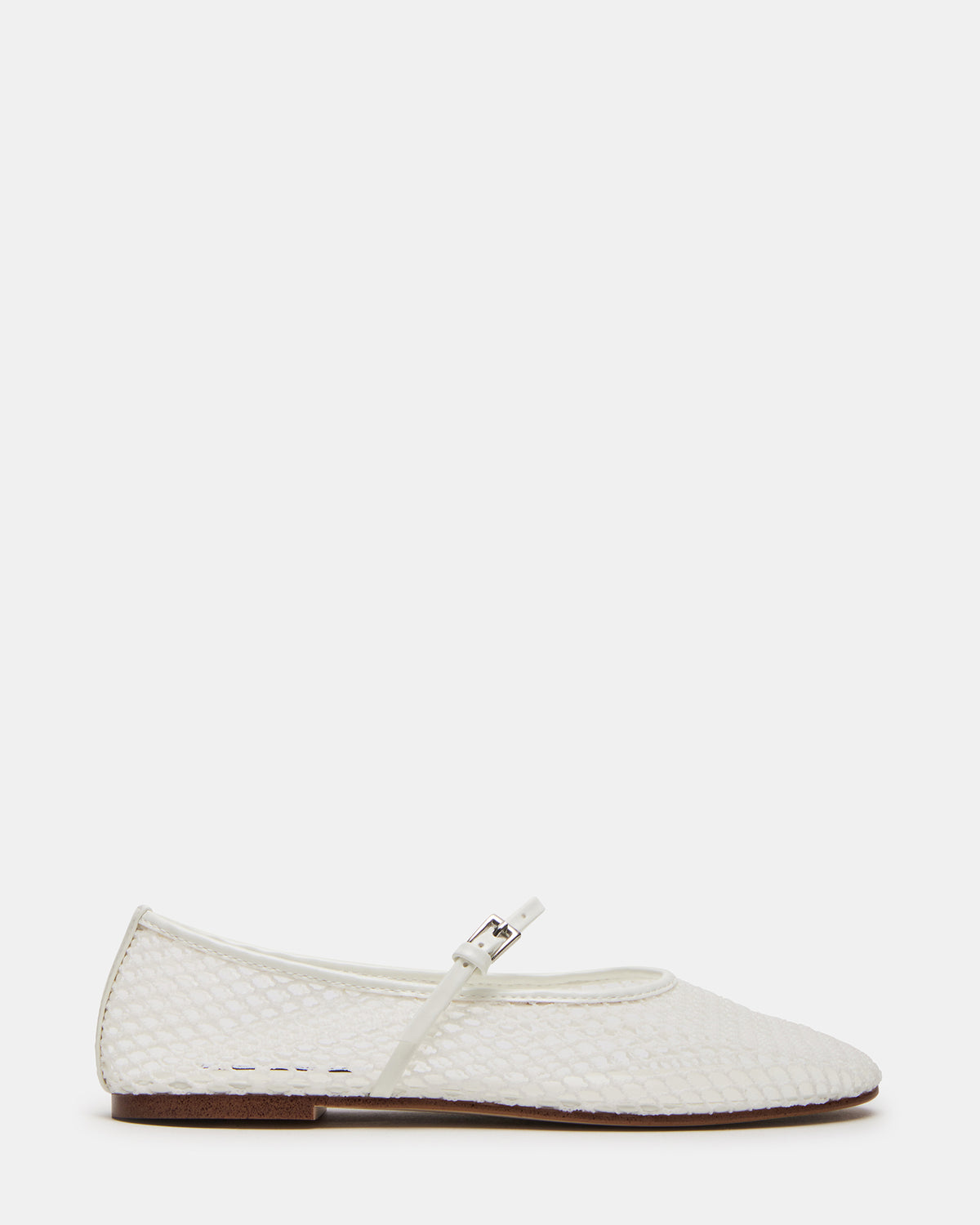 MAGS White Mary Jane Women's Ballet Flats | Steve Madden