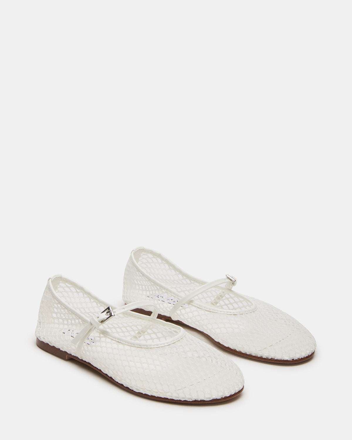 MAGS White Mary Jane Women's Ballet Flats | Steve Madden