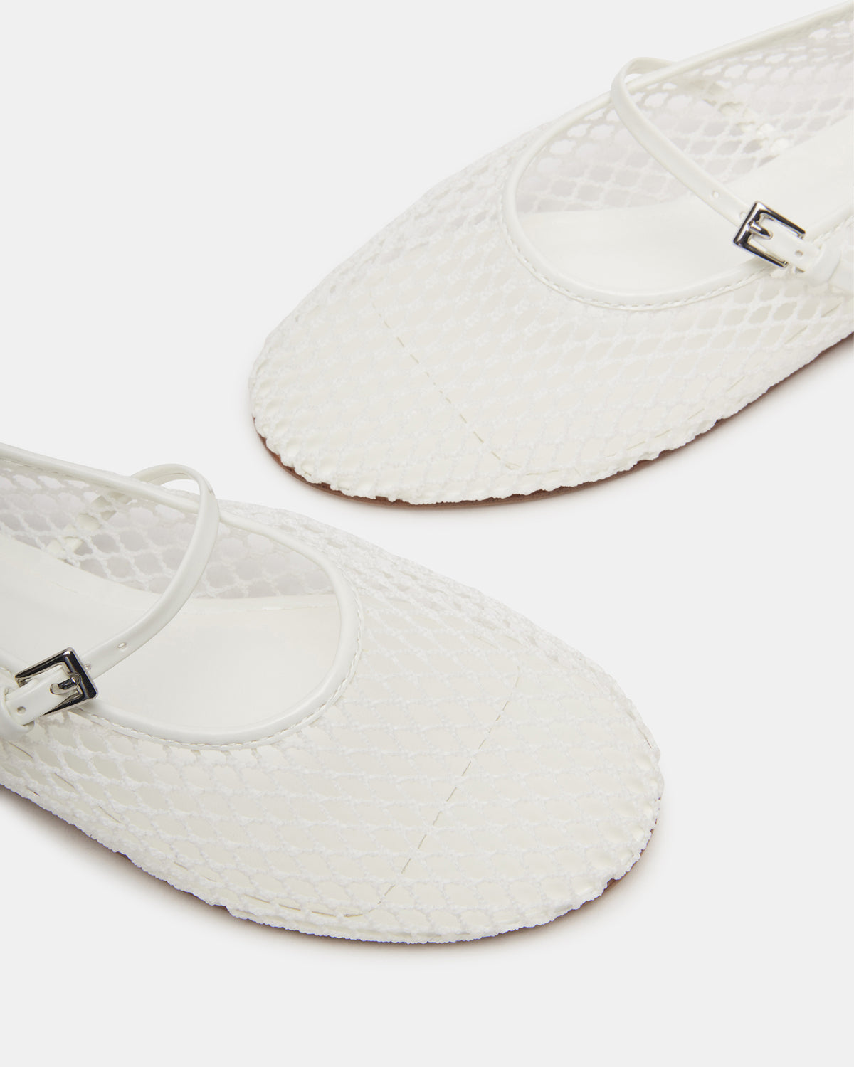 MAGS White Mary Jane Women's Ballet Flats | Steve Madden