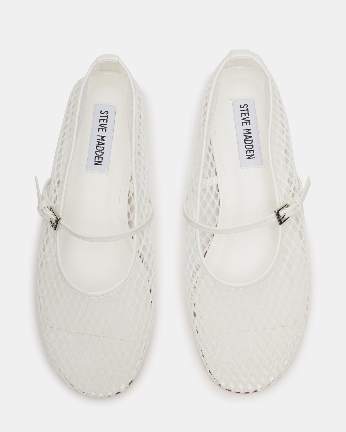 MAGS White Mary Jane Women's Ballet Flats | Steve Madden