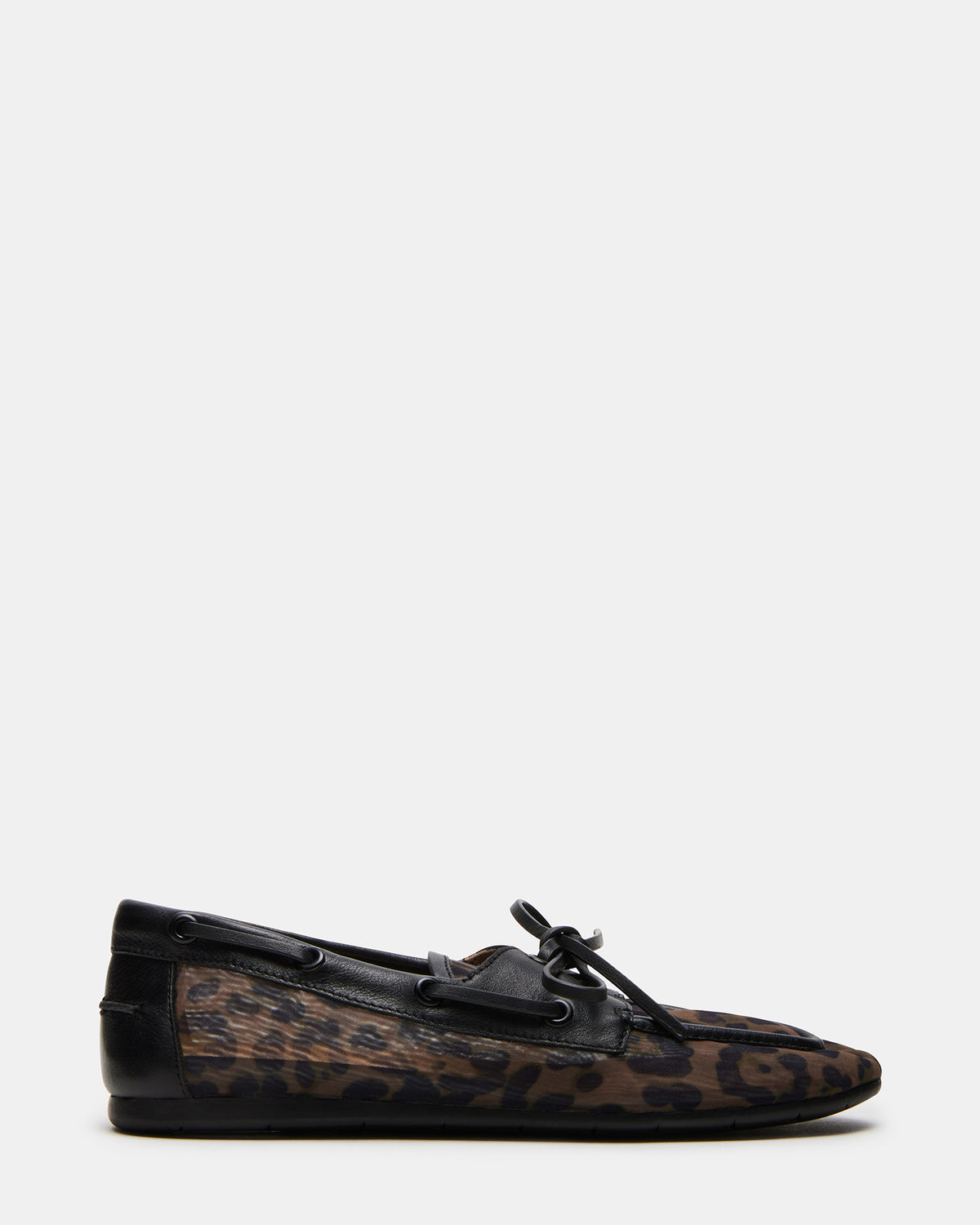 SAG Black/Leopard Women's Boat Shoe | Steve Madden