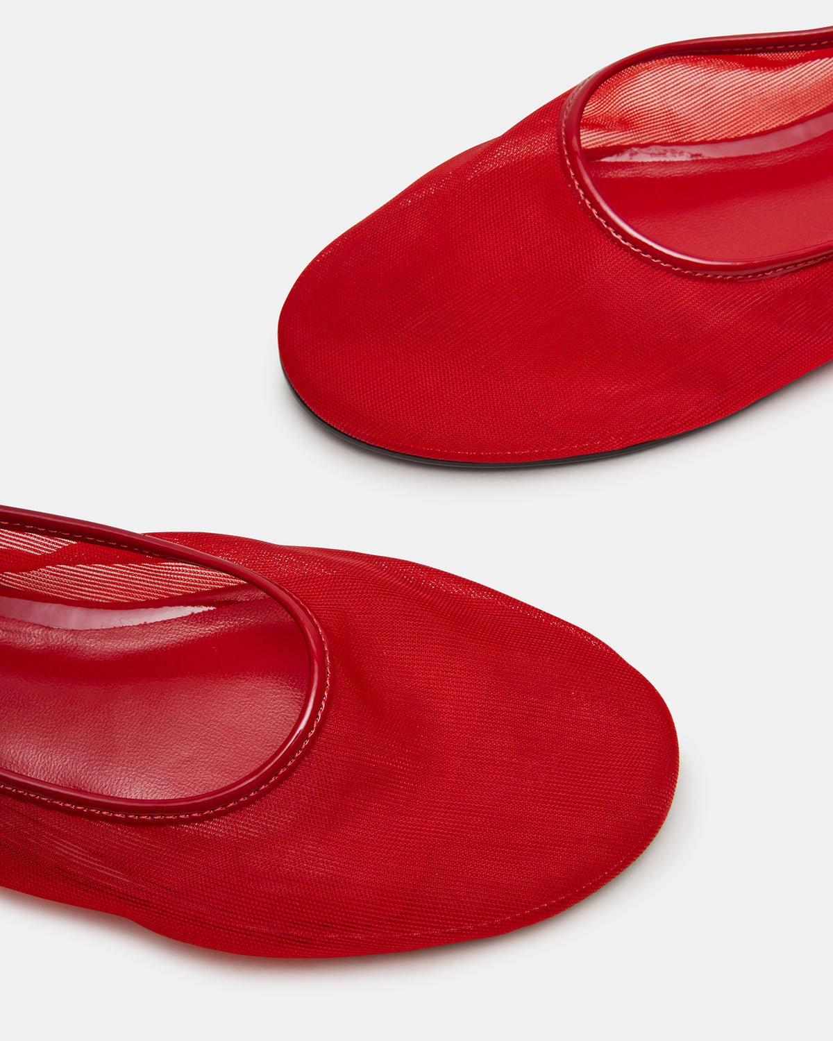 MEADOW Red Mesh Women's Ballet Flats | Steve Madden