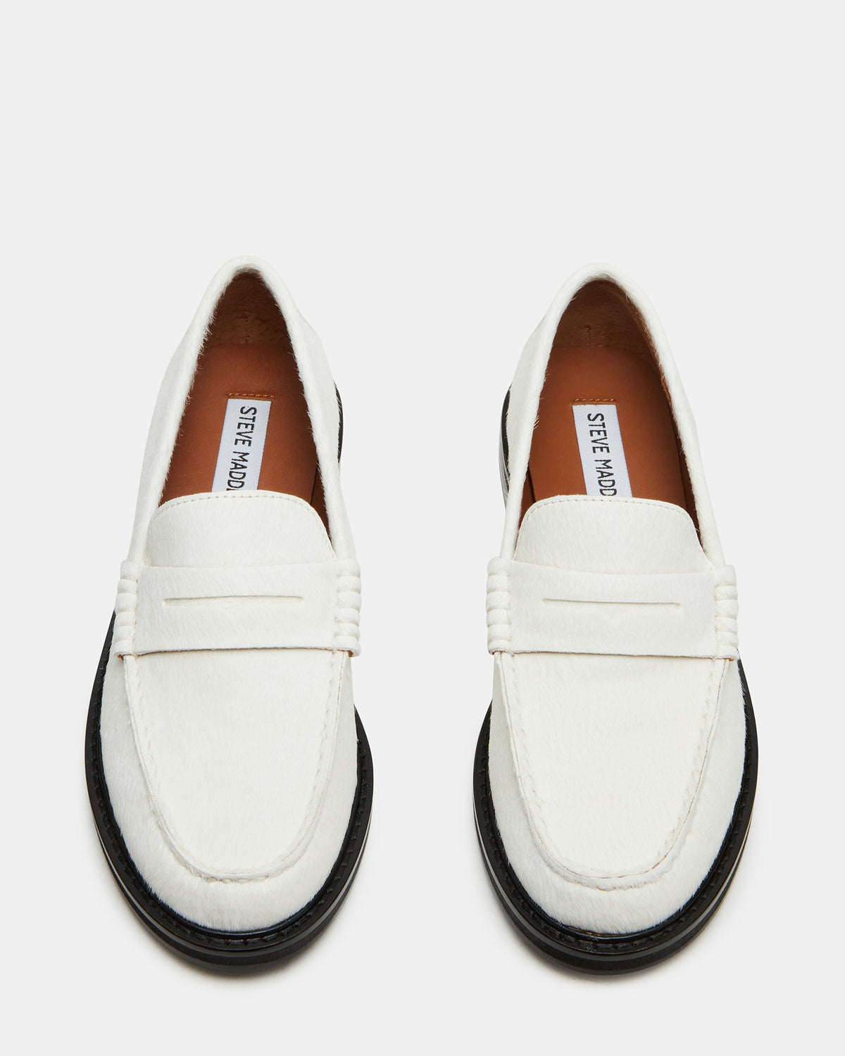 MADISON White Multi Women's Penny Loafer | Steve Madden