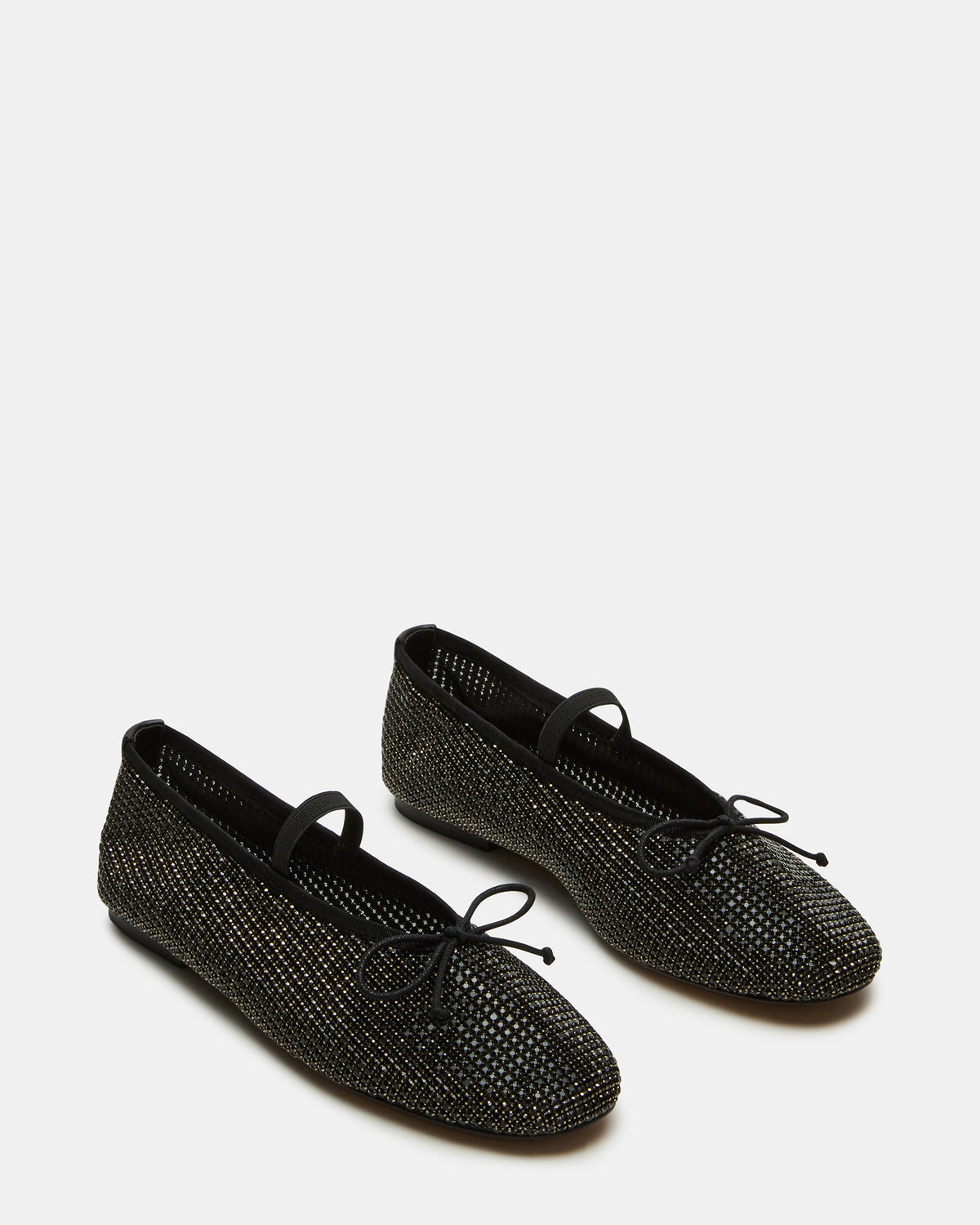 DELARA Rhinestones Black Multi Mary Jane Ballet Women's Flat | Steve Madden