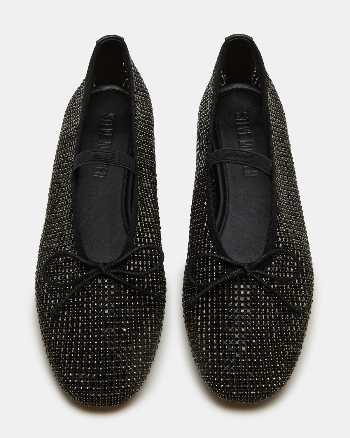 DELARA Rhinestones Black Multi Mary Jane Ballet Women's Flat | Steve Madden