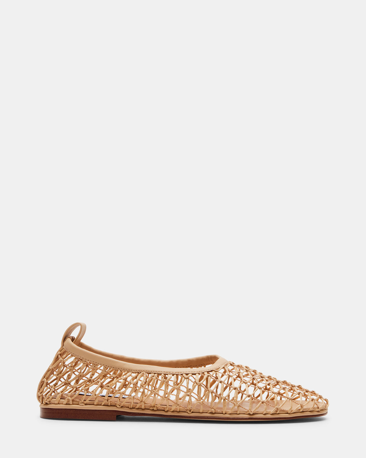 AMBROSIA Tan Women's Net Caged Ballet Flat | Steve Madden