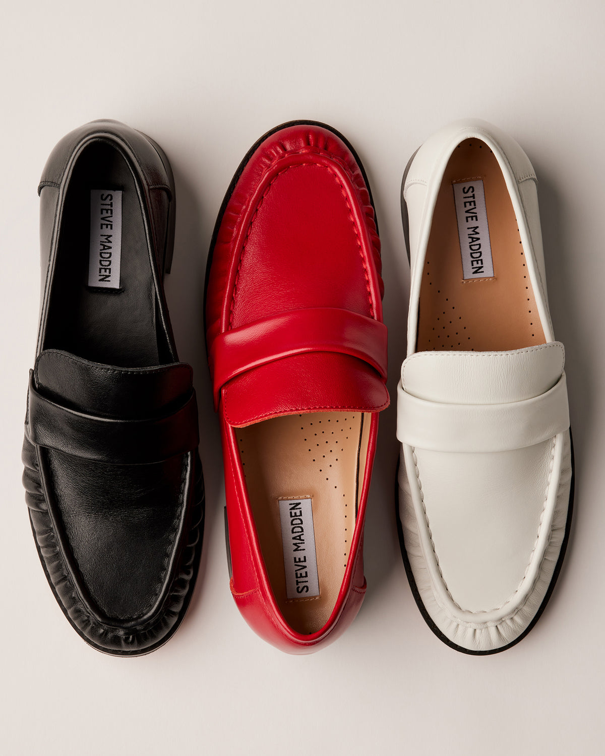 RIDLEY Ice Leather Tailored Loafer | Women's Loafers | Steve Madden