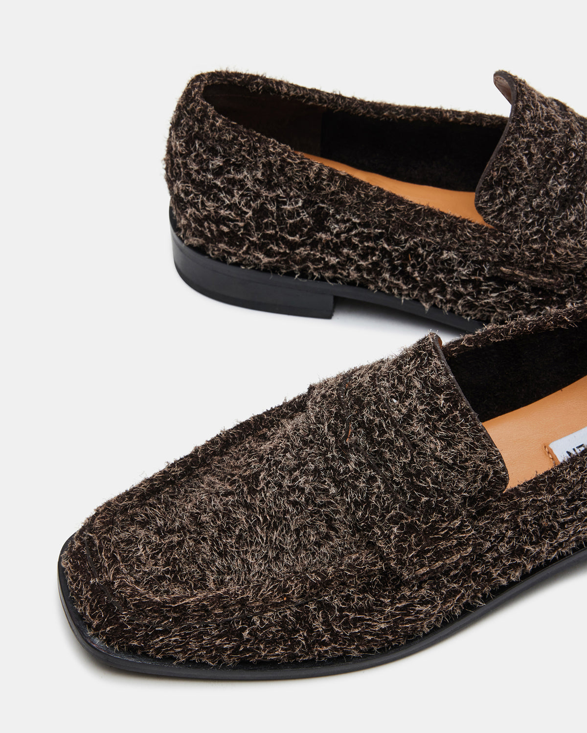 PARLOUR Brown Suede Square Toe Loafer | Women's Loafers | Steve Madden