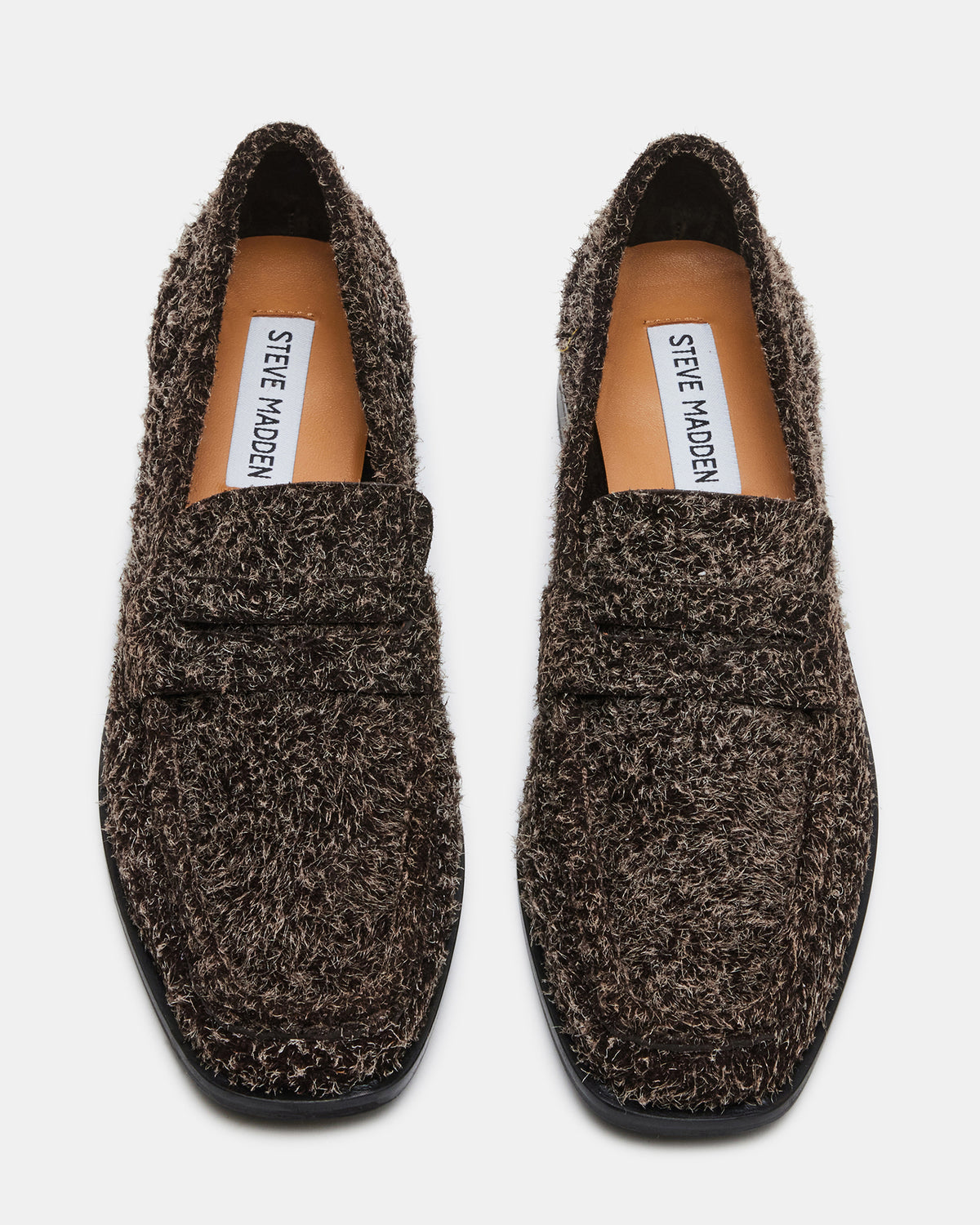 PARLOUR Brown Suede Square Toe Loafer | Women's Loafers | Steve Madden
