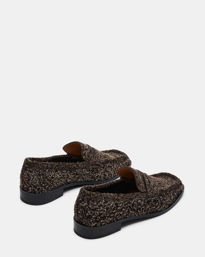 PARLOUR Brown Suede Square Toe Loafer | Women's Loafers | Steve Madden