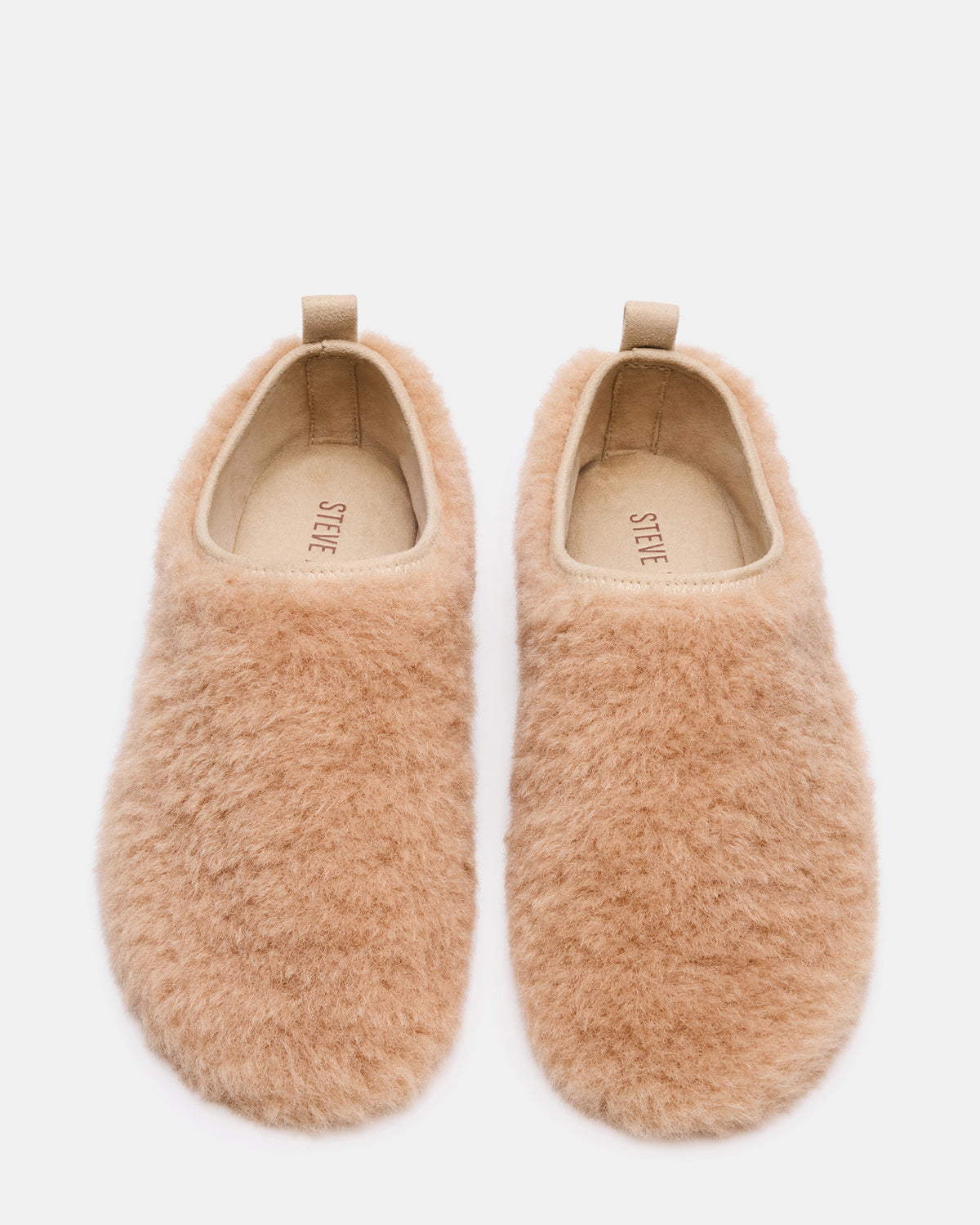 MINO Faux Fur Tan Women's Flat | Steve Madden