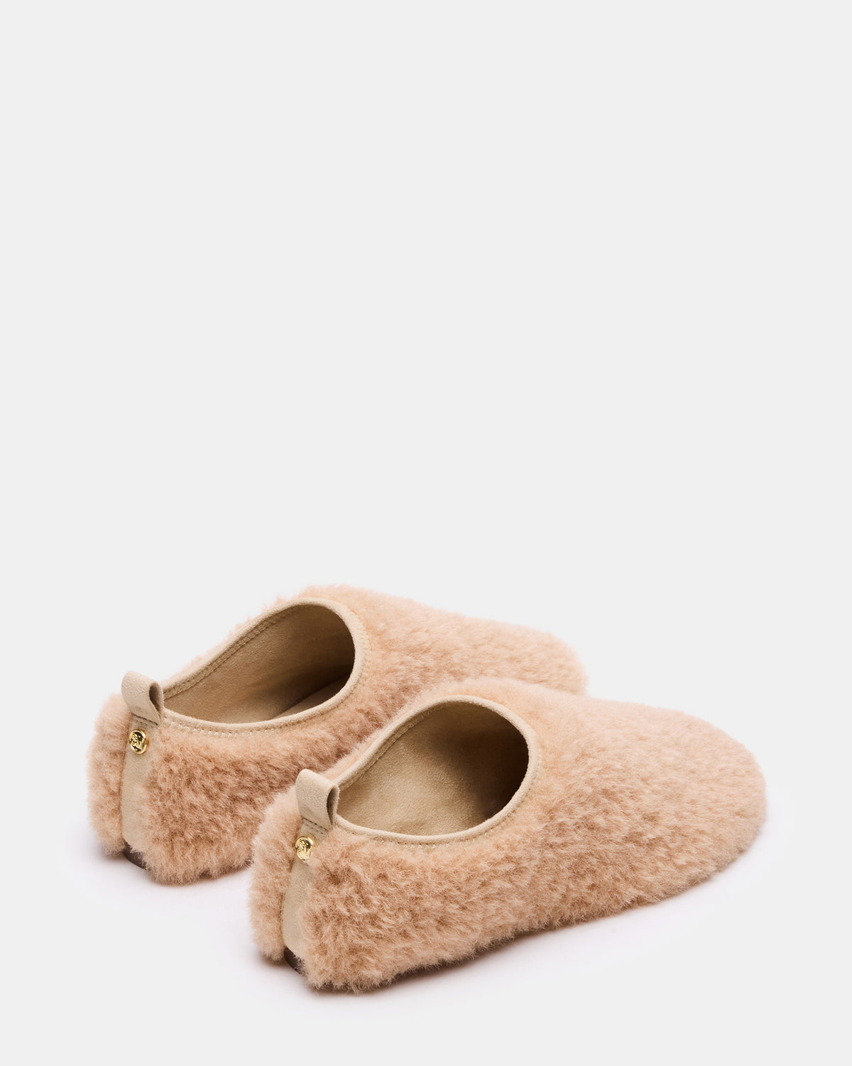 MINO Faux Fur Tan Women's Flat | Steve Madden
