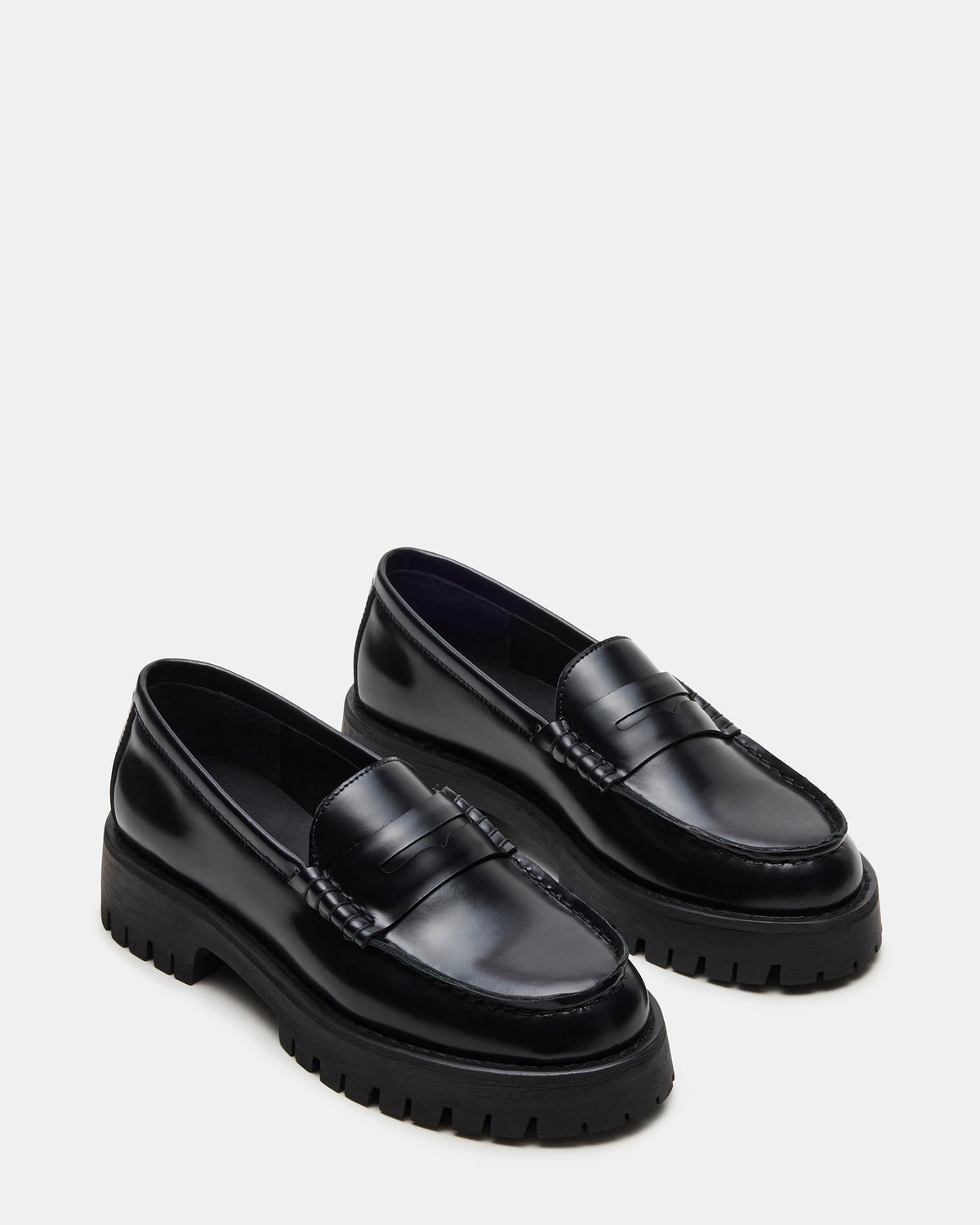 LANGSTEN Black Box Women's Platform Lug Loafer | Steve Madden