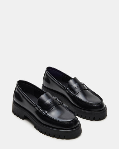 LANGSTEN Black Box Women's Platform Lug Loafer | Steve Madden