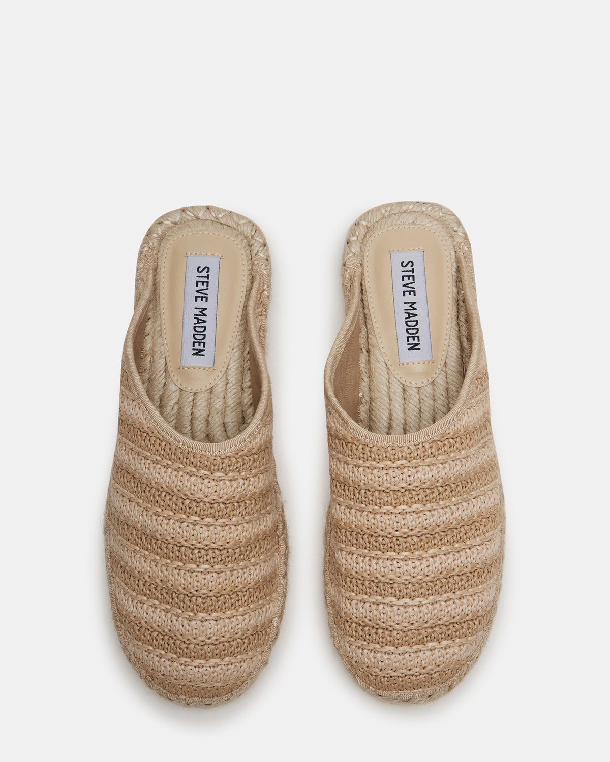 GILLIGAN Raffia Espadrille Mule Flat | Women's Flats | Steve Madden