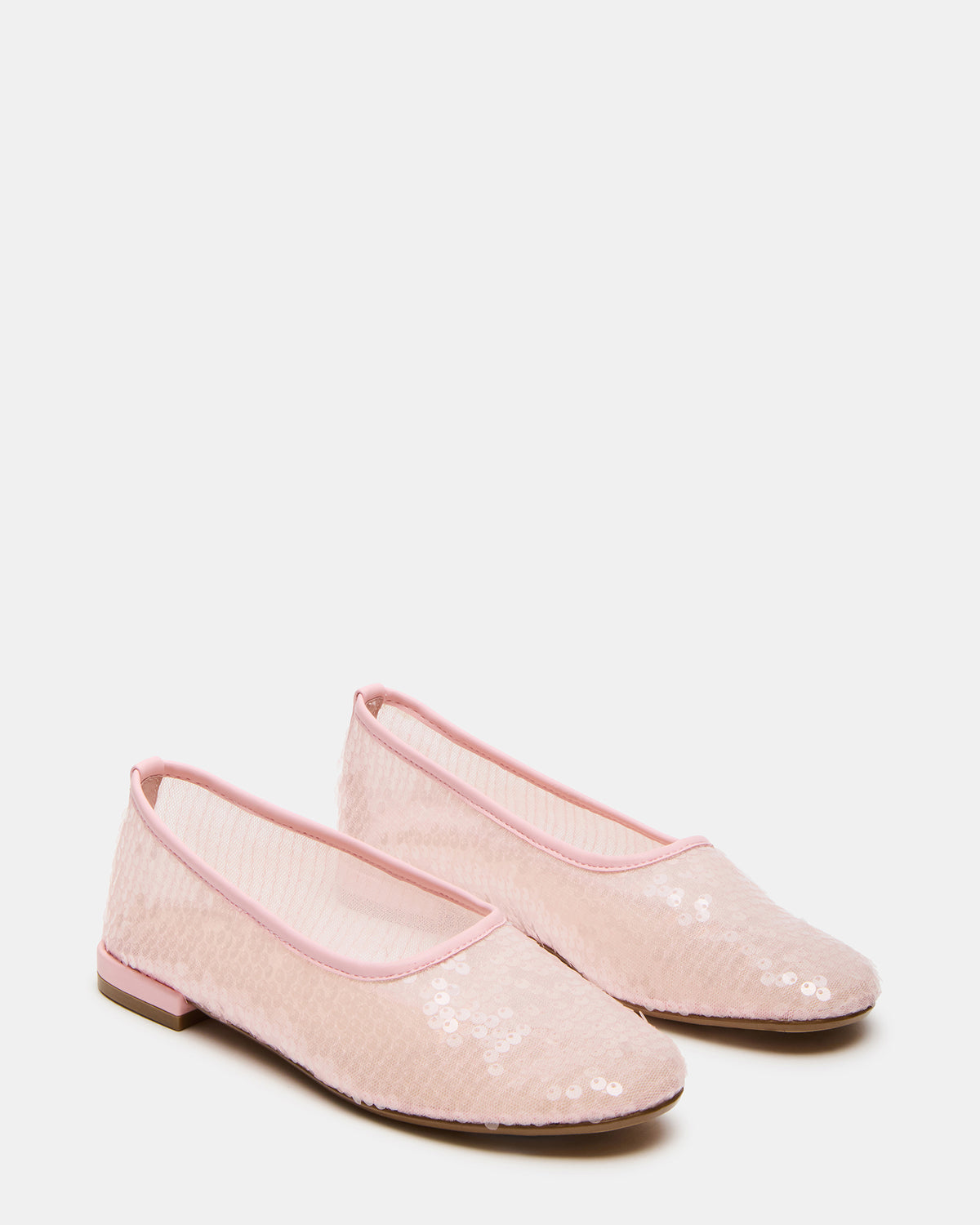 GARCELLE Pink Sequin Women's Ballet Flats | Steve Madden
