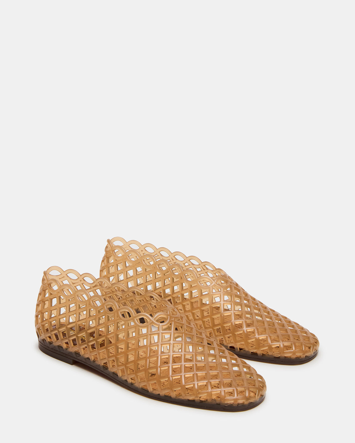 GROVE Tan Square-Toe Jelly Women's Flat | Steve Madden