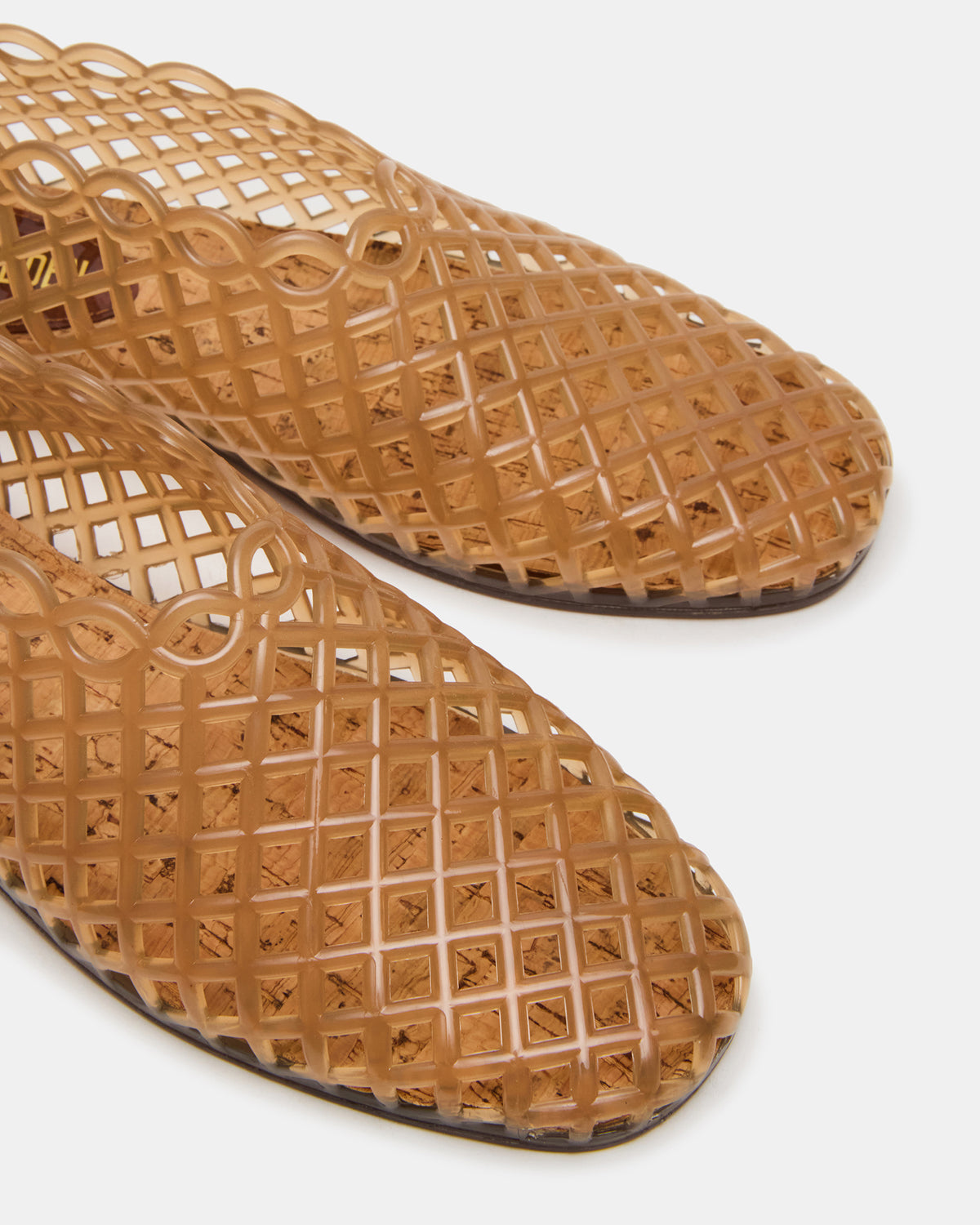 GROVE Tan Square-Toe Jelly Women's Flat | Steve Madden