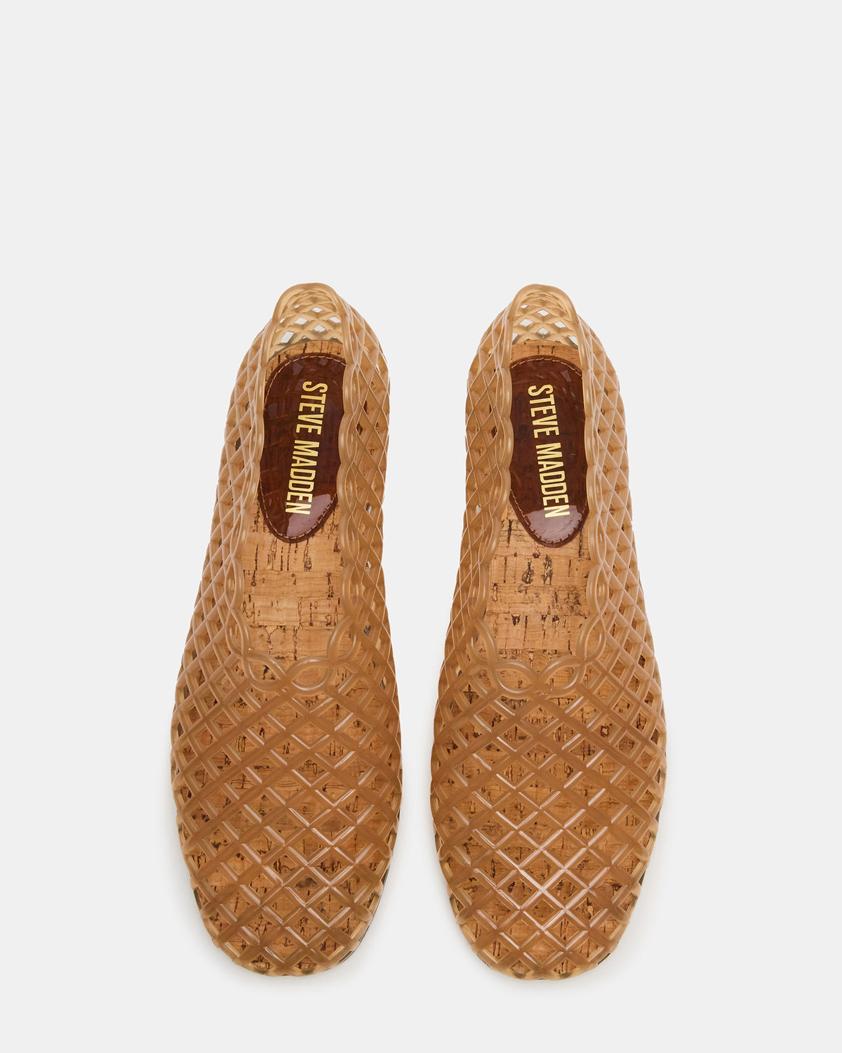 GROVE Tan Square-Toe Jelly Women's Flat | Steve Madden