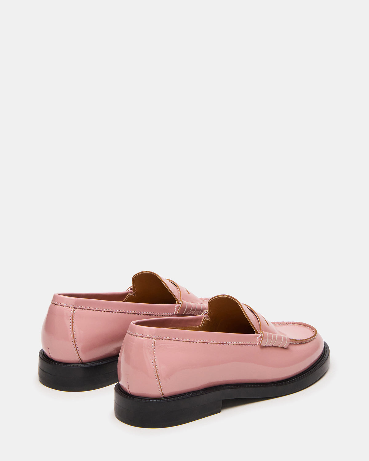 MADISON Light Pink Leather Women's Penny Loafer | Steve Madden