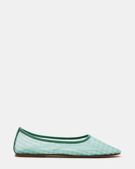 MEADOW Green Multi Mesh Women's Ballet Flats | Steve Madden
