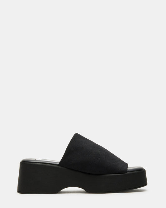 SLINKY30 Black Women's Platform Sandal | Steve Madden