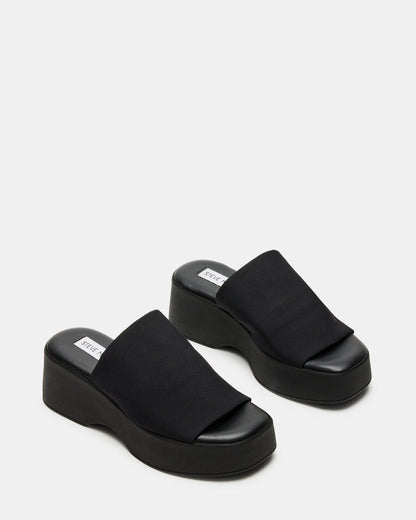 SLINKY30 Black Women's Platform Sandal | Steve Madden