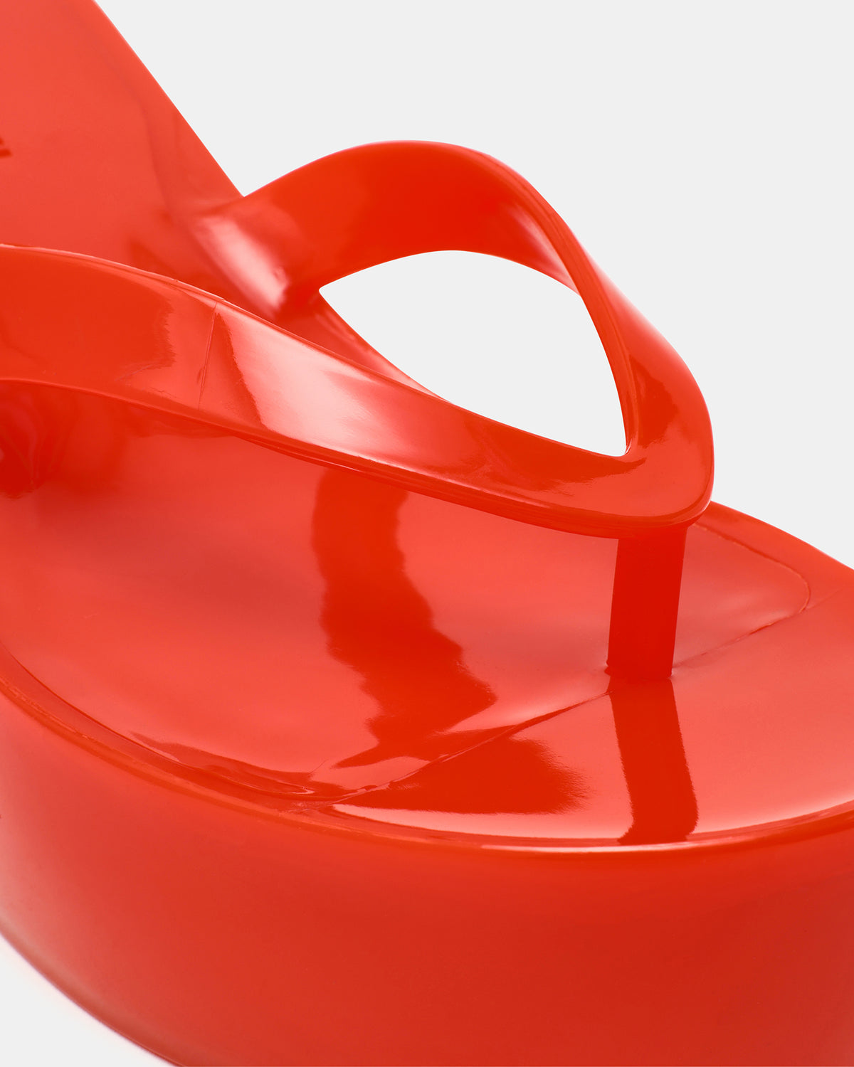JELLA Red Thong Wedge Women's Platform Sandal | Steve Madden
