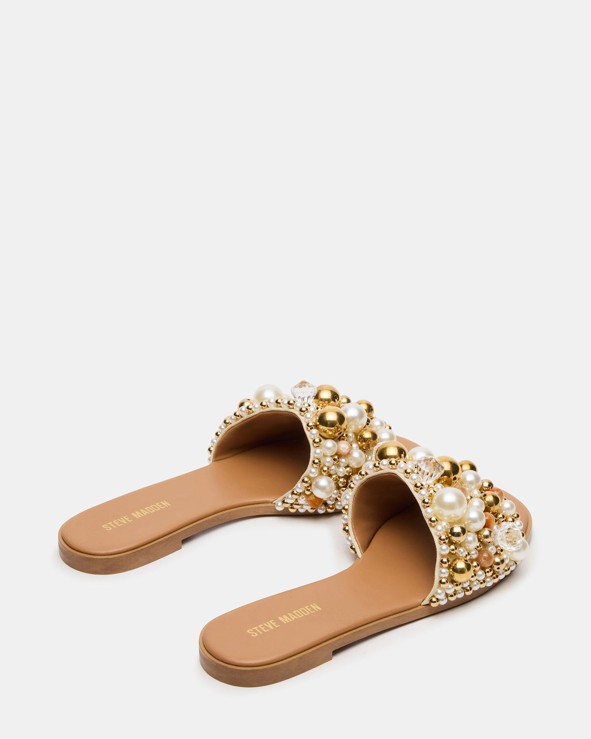 KLIO Coral Multi Ornament Embellished Slide Women's Sandal | Steve Madden