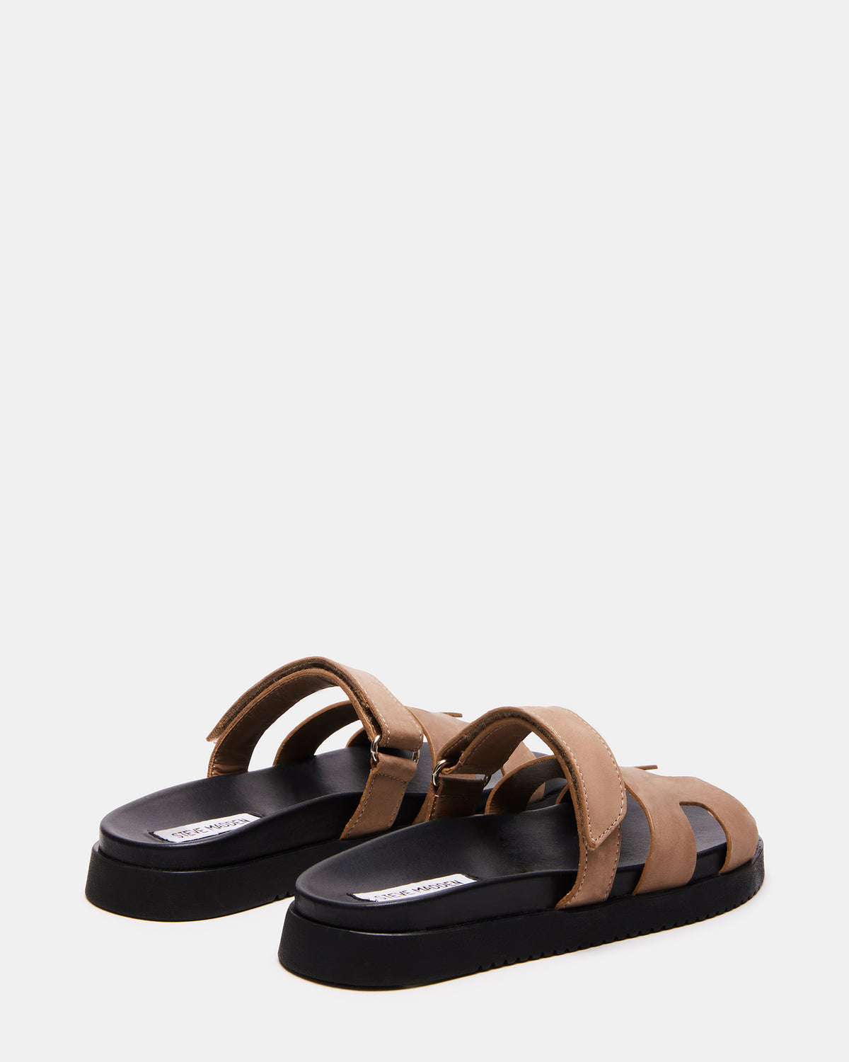 MAYVEN Tan Nubuck Flatform Slide Women's Sandal | Steve Madden