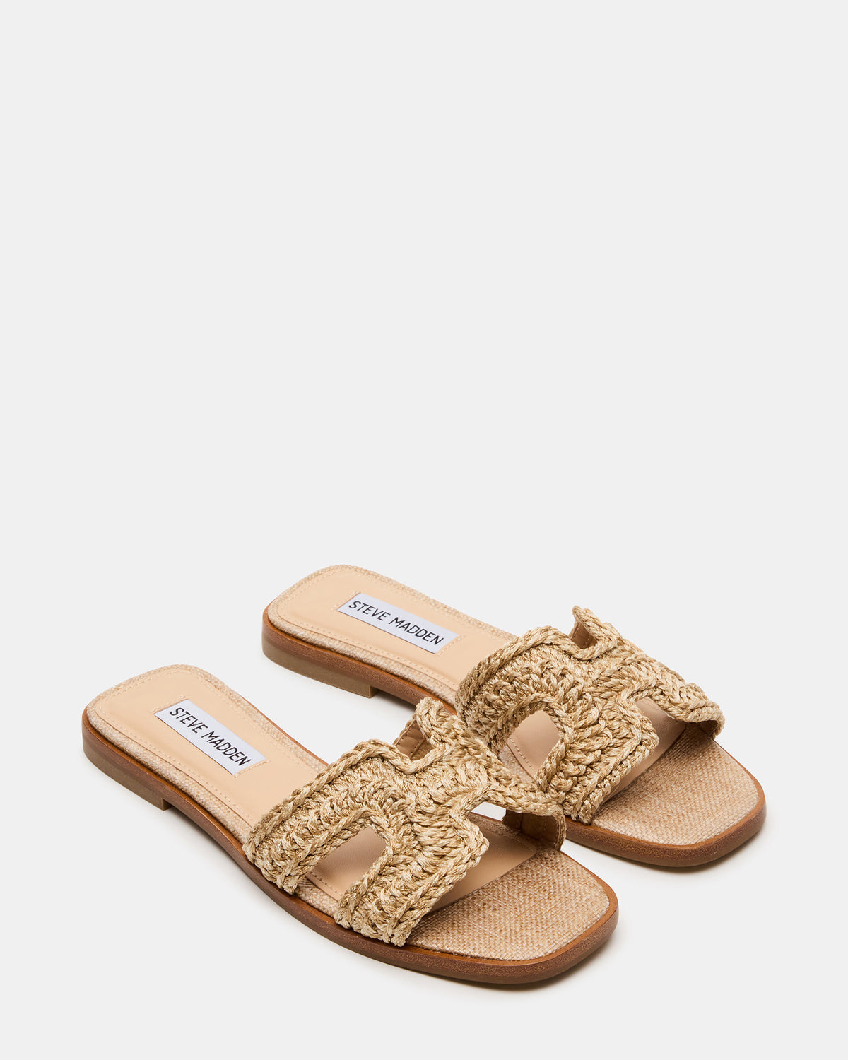 HADYN Crochet Raffia Women's Designer Sandal | Steve Madden