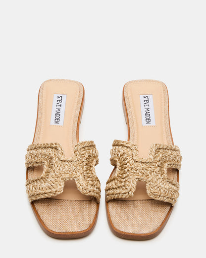 HADYN Crochet Raffia Women's Designer Sandal | Steve Madden