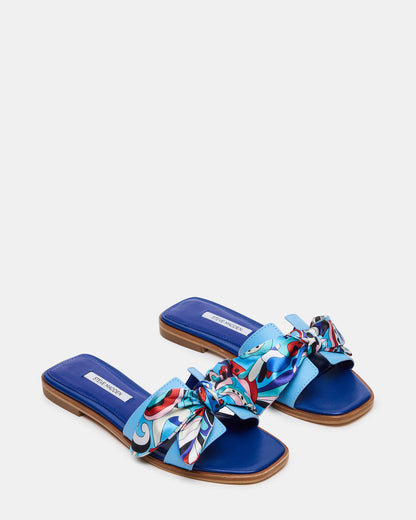 HADYN Blue Scarf Women's Designer Sandal | Steve Madden