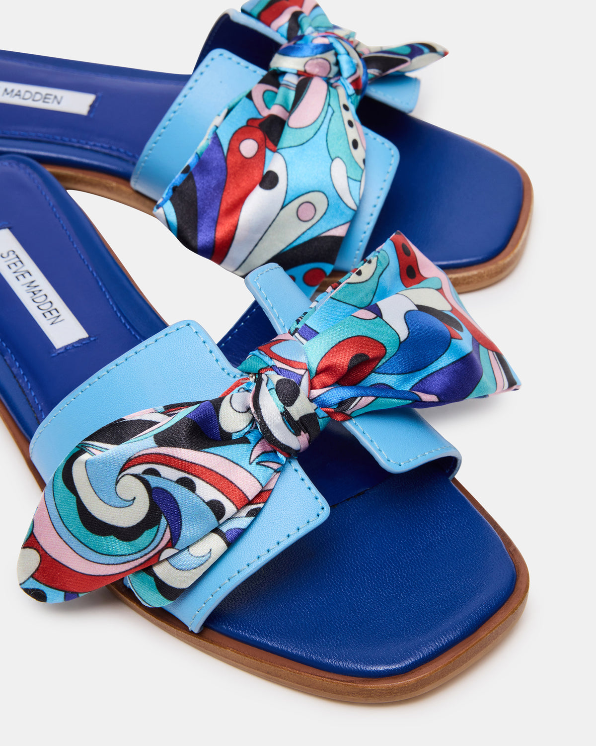 HADYN Blue Scarf Women's Designer Sandal | Steve Madden