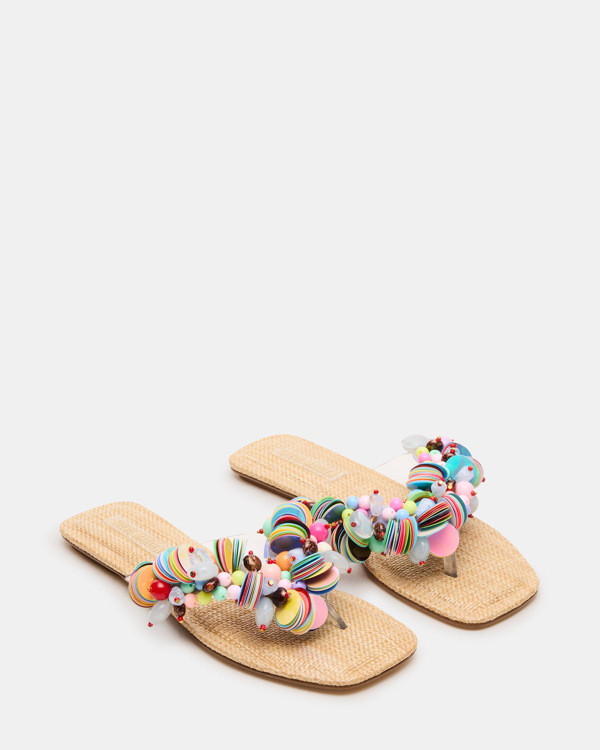 TRELLA Multi Beads Square-Toe Thong Women's Sandal | Steve Madden