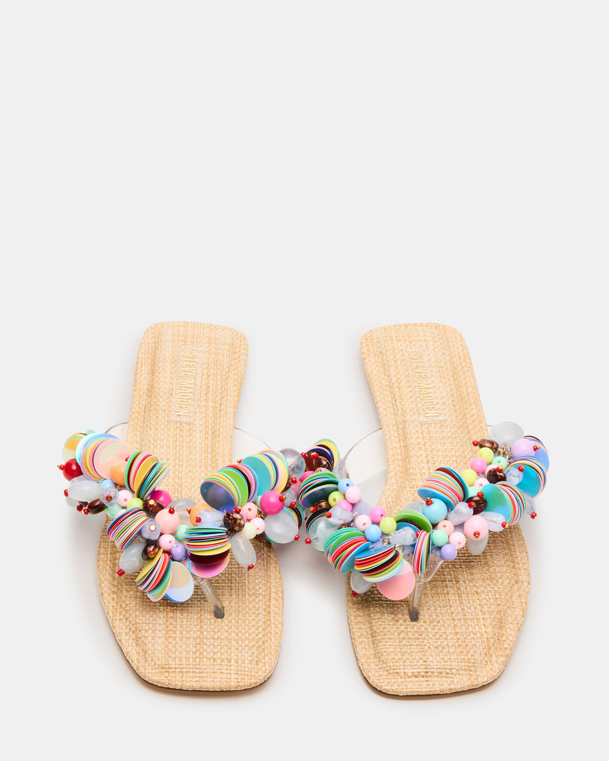 TRELLA Multi Beads Square-Toe Thong Women's Sandal | Steve Madden