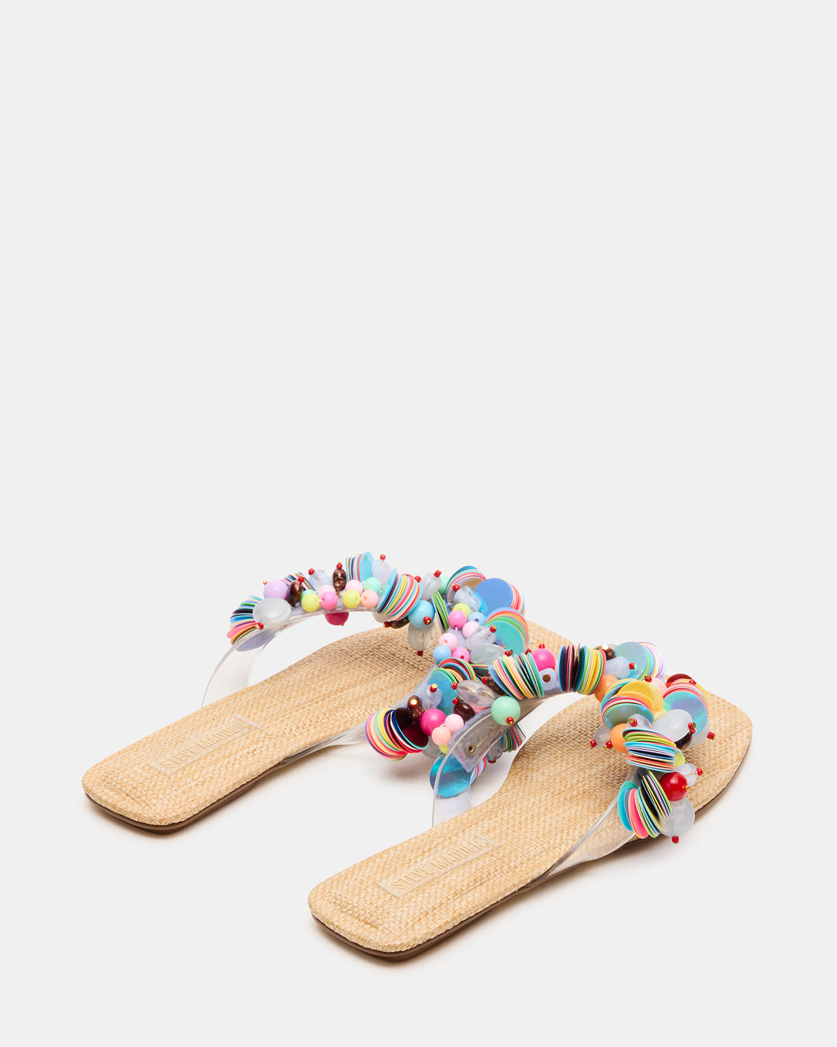 TRELLA Multi Beads Square-Toe Thong Women's Sandal | Steve Madden
