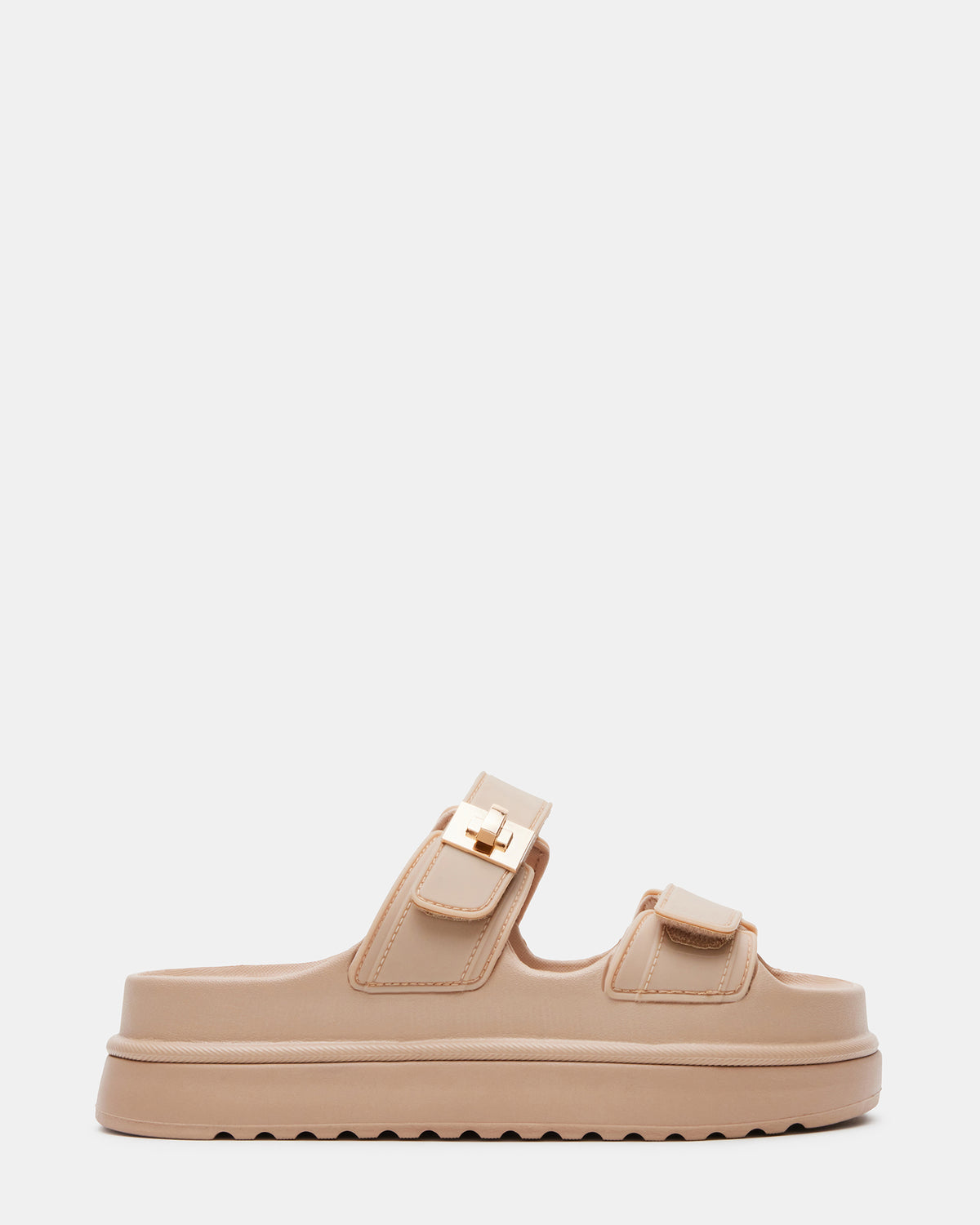 BIGSCHMONA JELLY Natural Women's Platform Slide Sandal | Steve Madden
