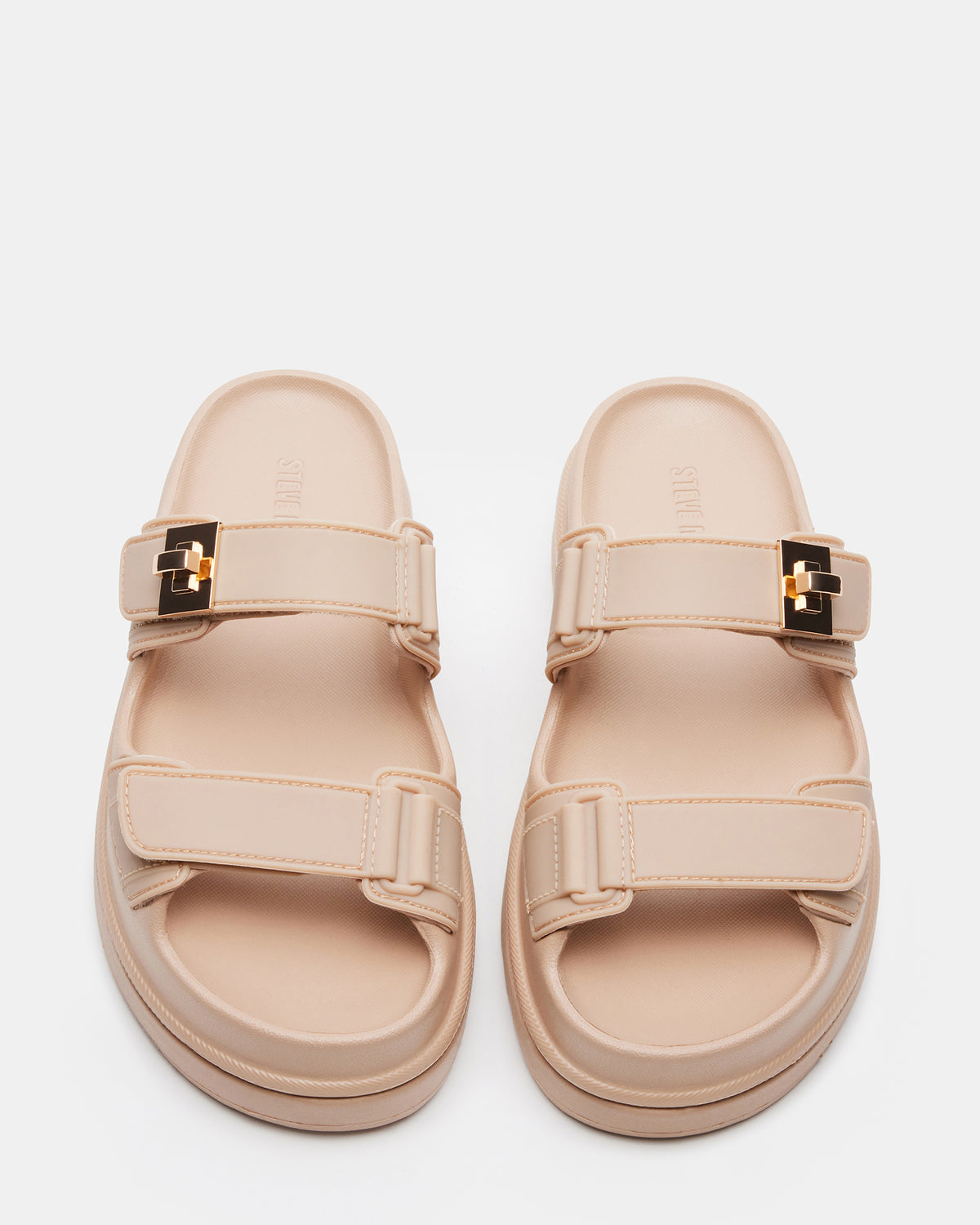 BIGSCHMONA JELLY Natural Women's Platform Slide Sandal | Steve Madden