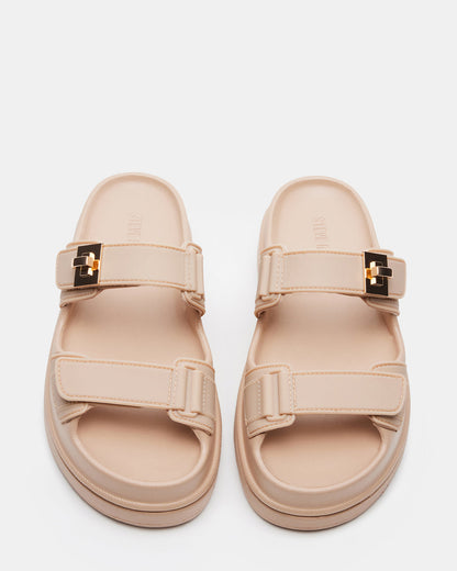 BIGSCHMONA JELLY Natural Women's Platform Slide Sandal | Steve Madden