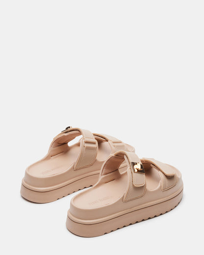 BIGSCHMONA JELLY Natural Women's Platform Slide Sandal | Steve Madden