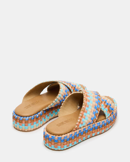 TULUM Raffia Multi Platform Flatform Women's Sandal | Steve Madden